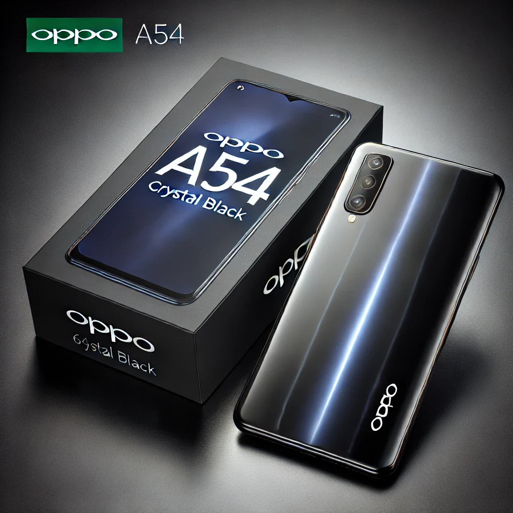 Oppo A54 64GB 4GB RAM Crystal Black A1 Grade -Performance and Style