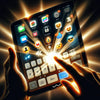 Person interacting with an iPad displaying various apps, highlighting 15 Things You Didn't Know Your iPad Could Do.