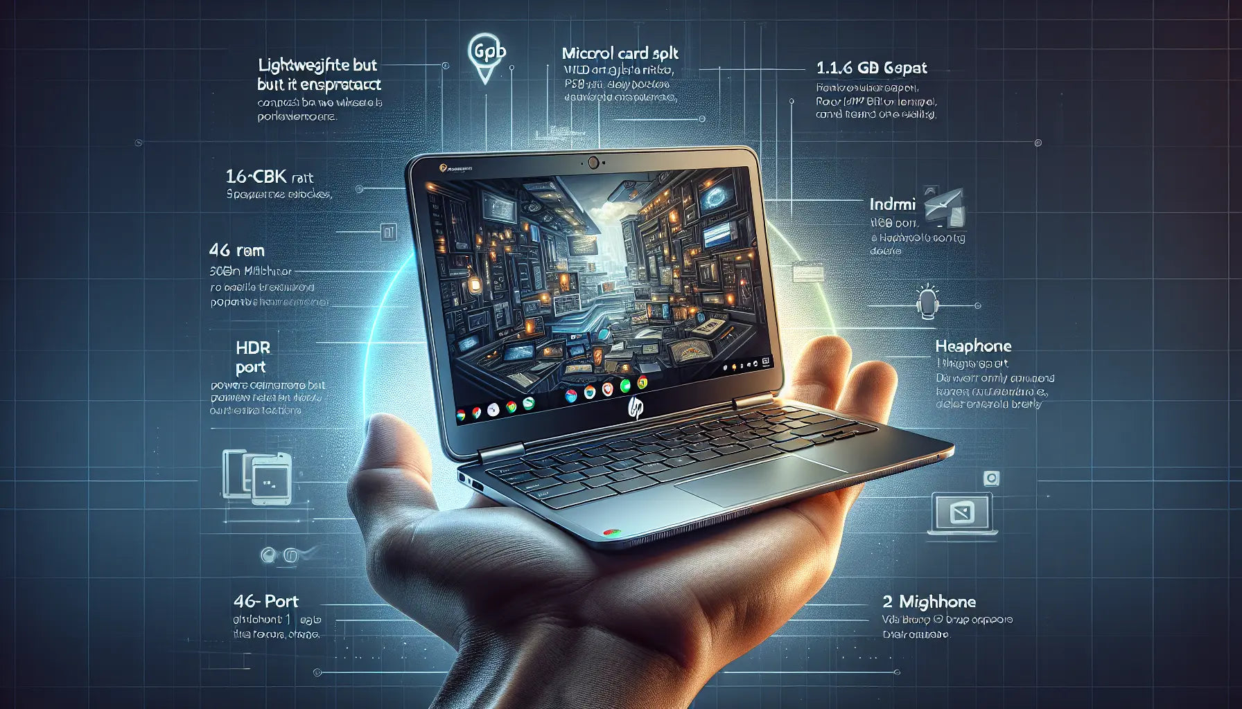 HP Chromebook 11 G7 64GB, 4GB Ram Laptop