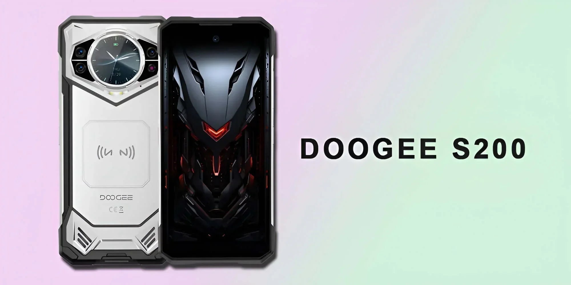 Doogee S200 is water, dust, and shock resistant for protection