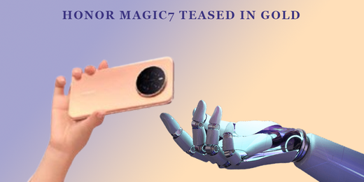 Honor Magic7 Teased in Gold: An Exclusive Look at the AI Defocus Eye Protection Screen