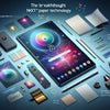 Image showcasing NXT Paper Technology by TCL with various innovative devices and tools.