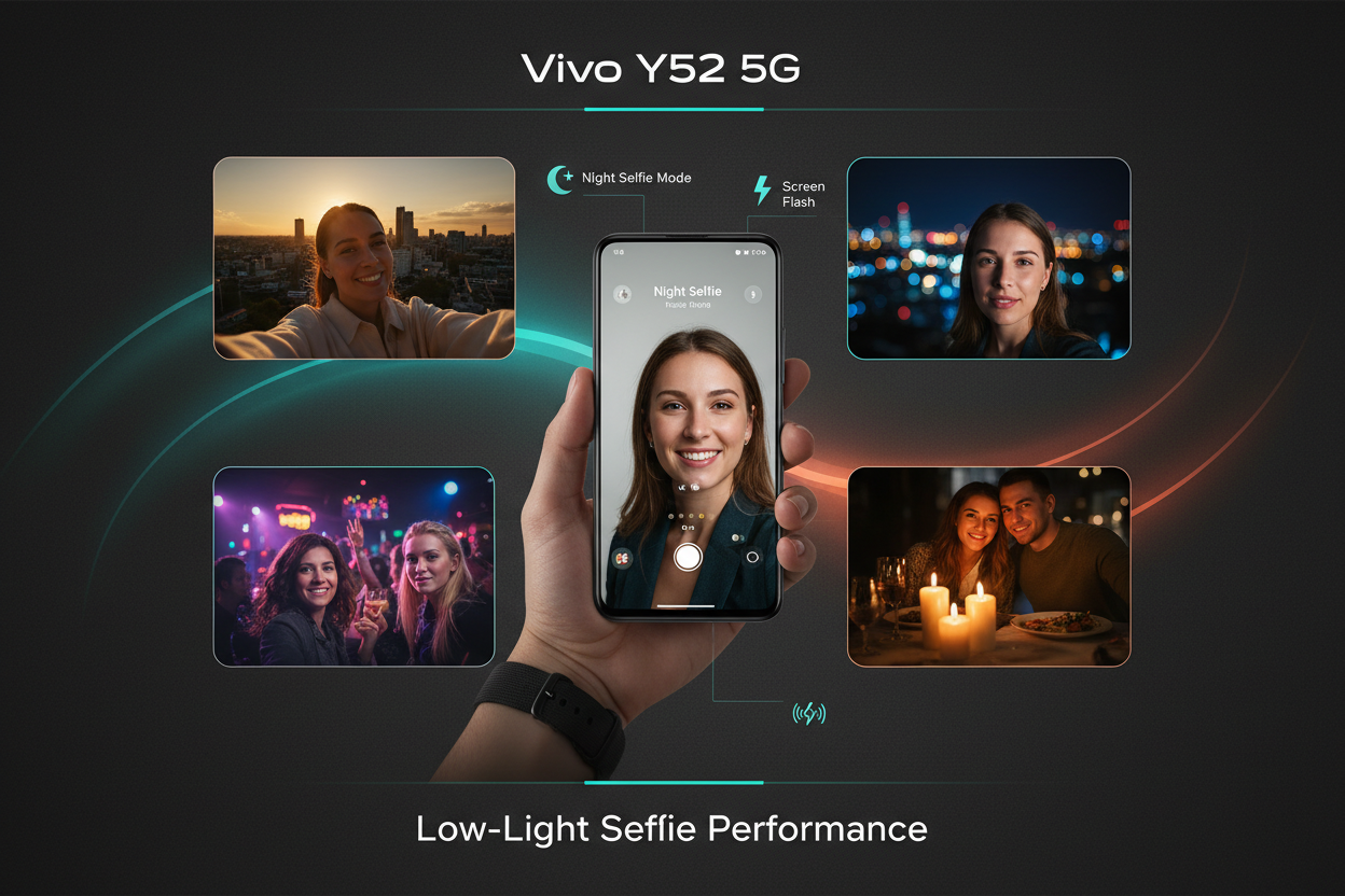 Vivo Y52 5G camera quality lowlight photography samples review