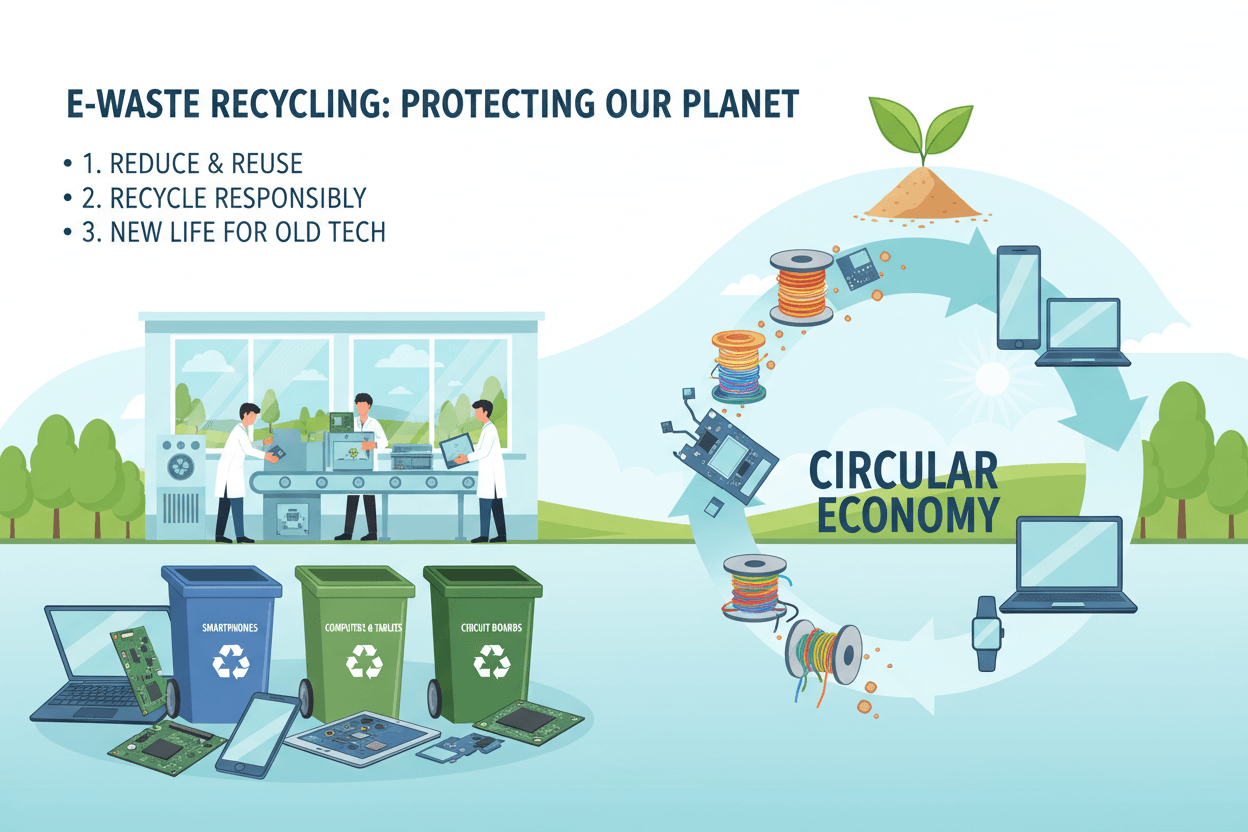 E-waste management strategies for a cleaner environment