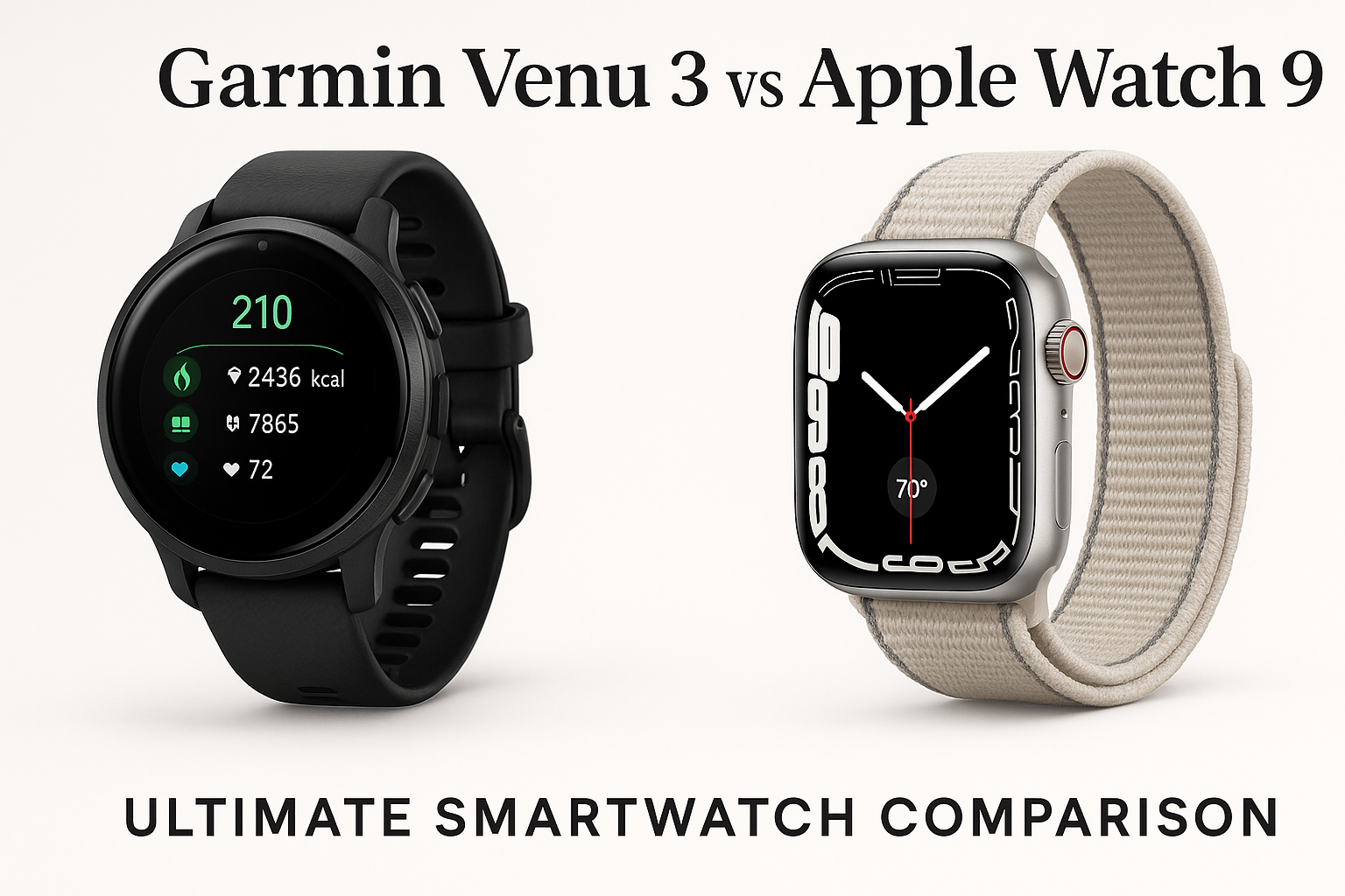 Garmin Venu 3 vs Apple Watch 9: The Ultimate Comparison for Your Next Smartwatch