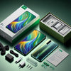 Unboxing the Oppo F11 Pro 64GB 6GB RAM Aurora Green with accessories in the package.