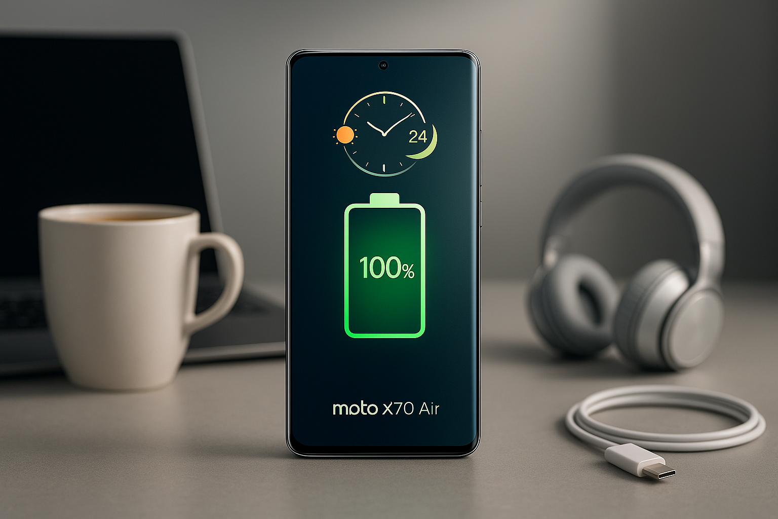 Moto X70 Air Ensures Long Battery Life for Daily Use