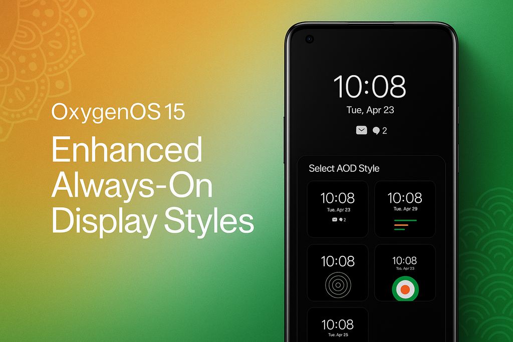 OxygenOS 15 Update: Enhanced Always-On Display Styles Now in India