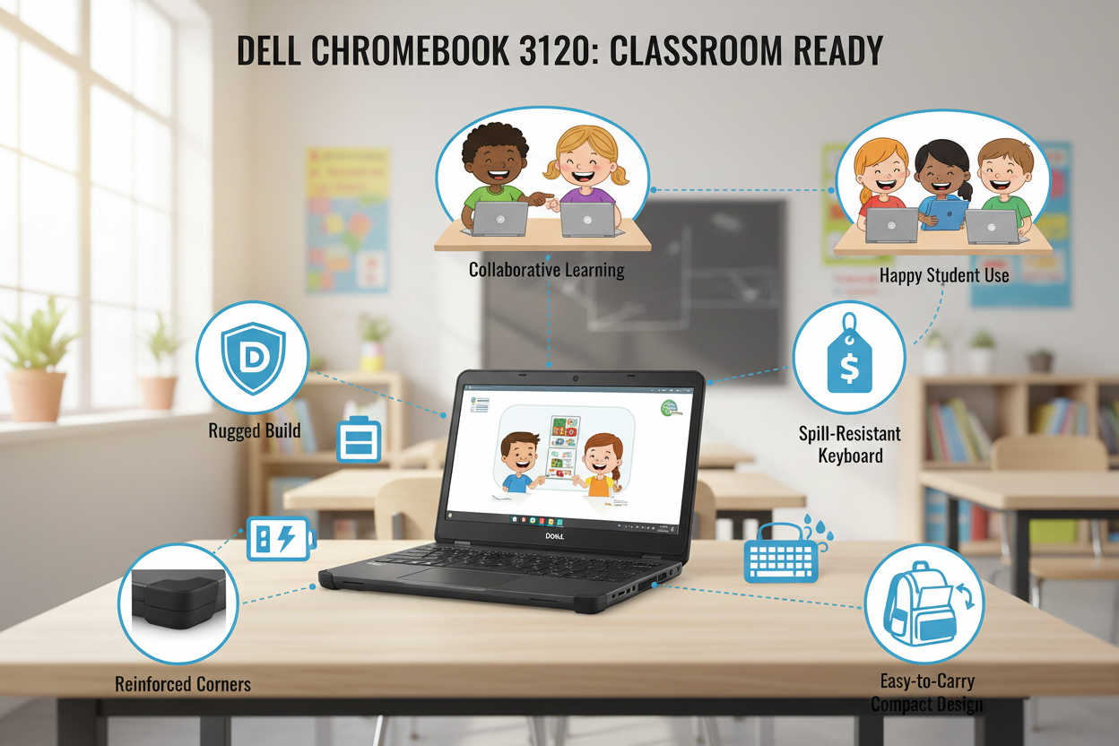 Reasons Dell Chromebook 3120 is perfect for classrooms