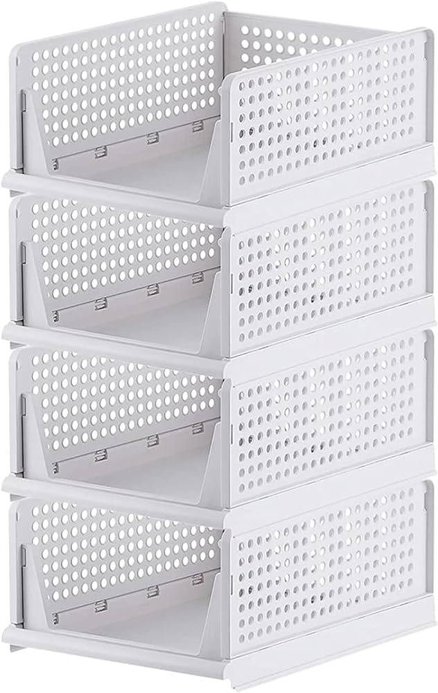 7731 Clothes Organizer 4 layer Drawer for Wardrobe Cupboard Organizer for  Clothes Foldable and Stackable Closet