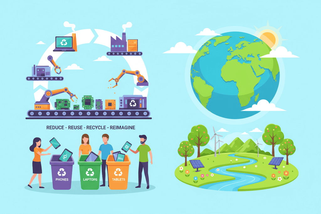 Proper e-waste disposal methods support a cleaner Earth