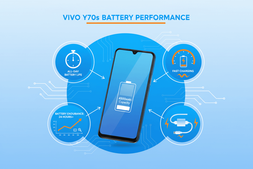 Vivo Y70s battery life performance and charging
