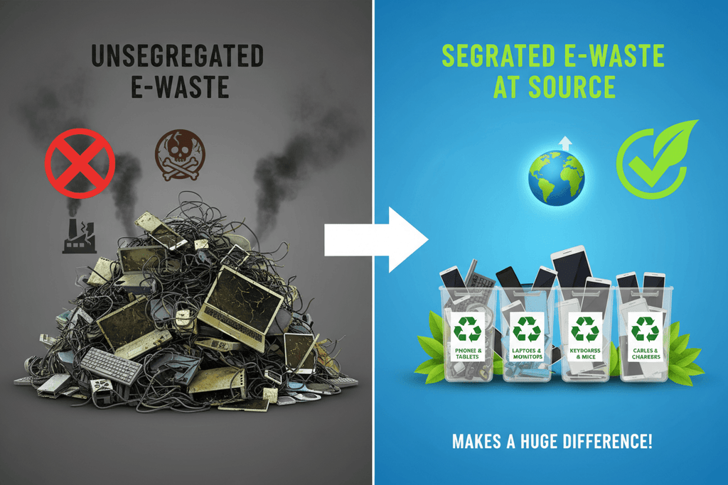 Importance of proper e-waste segregation at source