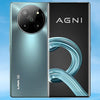 Lava Agni 2 5G smartphone displayed against a blue sky backdrop showcasing its sleek design and features.