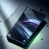 Motorola Edge 50 Fusion smartphone displayed on a surface with dynamic lighting and debris.