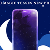 Red Magic teases new phone with a sleek design against a night sky background featuring clouds and stars.