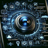 Samsung Galaxy S24 Ultra camera technology with ProVisual Engine features and digital interface.