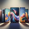 TOP 5 best camera and gaming phones under ₹ 30K showcased in a colorful display.
