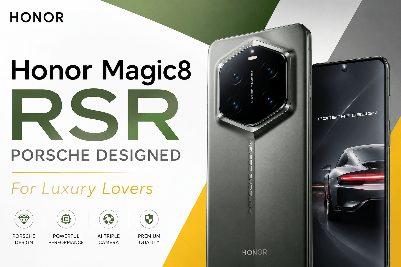 Honor Magic8 RSR Porsche Designed For Luxury Lovers