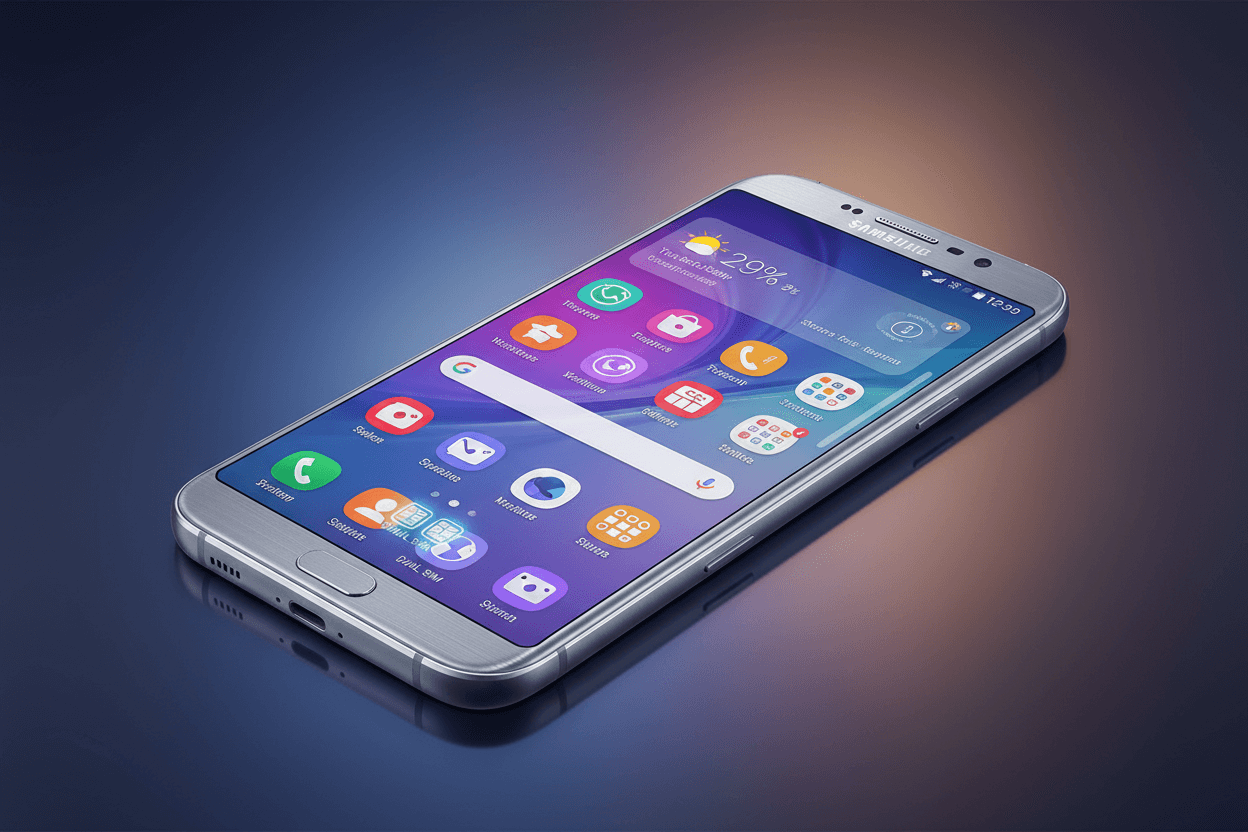 Samsung Galaxy A8 Duos blends style and functionality.