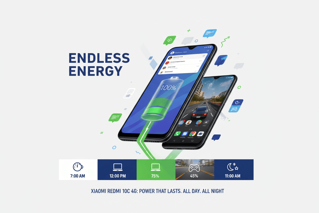 Xiaomi Redmi 10C 4G Battery Performance For All-Day Usage