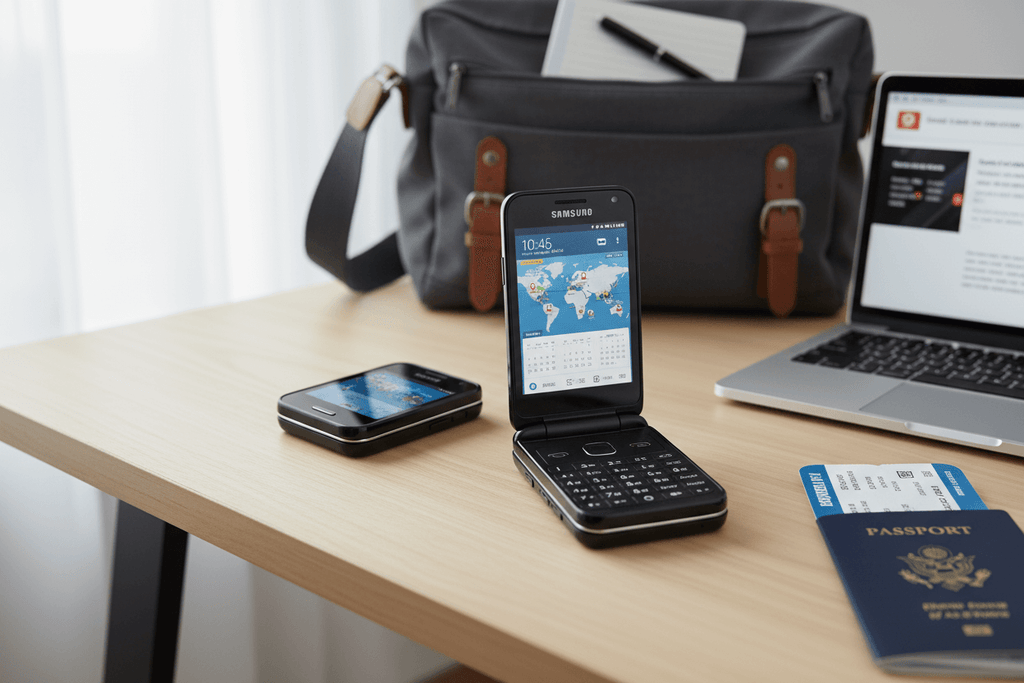 Samsung Galaxy Folder creates convenience for travel and work.