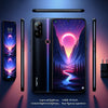 Realme Narzo 30 Pro displayed from different angles showing its features and design in Sword Black.