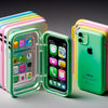 APPLE IPHONE 5C in colorful cases showcasing its vibrant design and affordability.