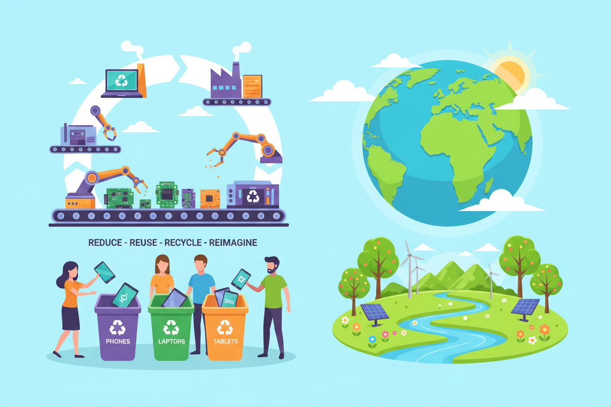 Proper e-waste disposal methods support a cleaner Earth
