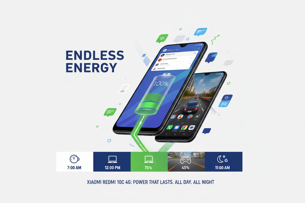 Xiaomi Redmi 10C 4G Battery Performance For All-Day Usage