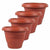 0822 Garden Heavy Plastic Planter Pot / Gamla  (Brown, Pack of 1)