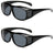 UV Protected Clear Lens Square Sunglasses, Protect Sunglasses | Clear Vision Glasses for Driving Car & Bike Riding Black Glasses for Men and Women