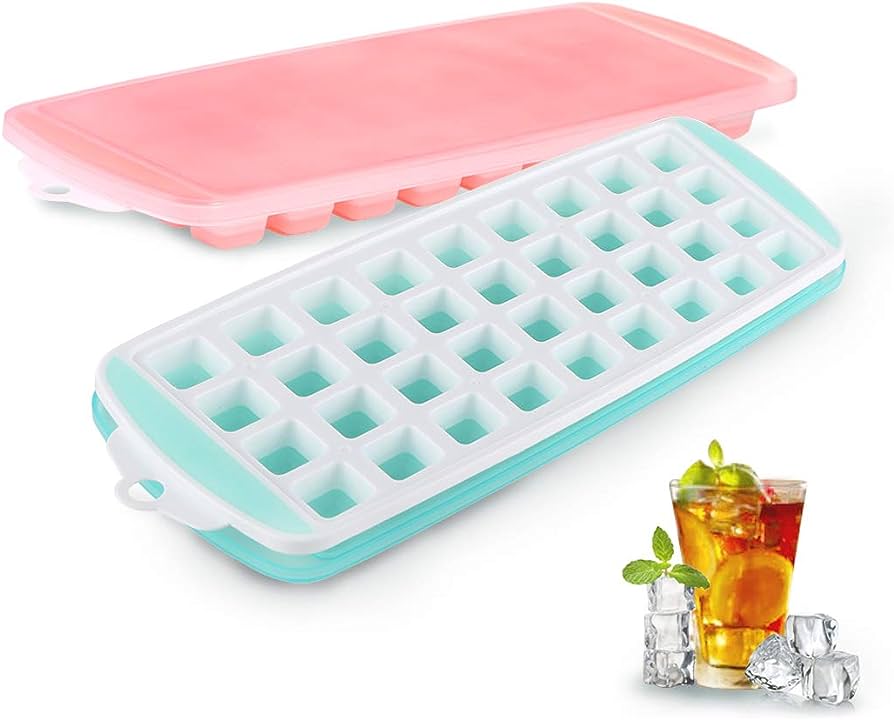 Silicone Ice Cube Tray, 24 Cavity Flexible Food Grade Ice Cube