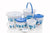 Plastic Bathroom Accessories Set 6 pcs Bath Set Bathroom Bucket with Dustbin Mug, Stool, Soap Case,Tub