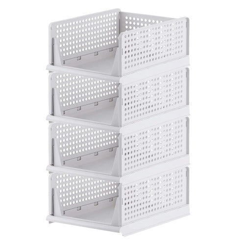 7731 Clothes Organizer 4 layer Drawer for Wardrobe Cupboard Organizer for  Clothes Foldable and Stackable Closet
