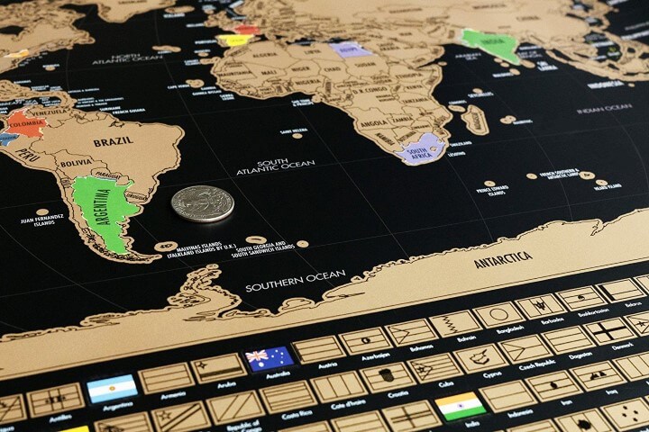 Scratch off World Map, Scratch off Map, Scratch Map, World Map