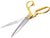 0560 Gold Plated Professional Cloth Cutting Scissor