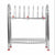 746_Stainless Steel 2 Layer Plate & Bowl Stand Kitchen Utensil Rack / Cutlery Stand