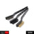 244 -3pcs Mini Wire Brush Set (Steel/Nylon/Brass Brush) 