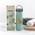 High Portable Water Bottle, Creative Wheat Fragrance Glass Bottle Water with Mobile Phone Holder Wide Mouth Glass Water 380ml (MOQ :- 80 pc)
