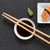 2957 Designer Natural Round Bamboo Reusable Chopsticks 