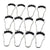  Stainless Steel Bath Drape Clasp Curtain Hooks (Pack of 12 Pcs) at the Best Price in India