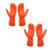 4851 2 Pair Large Orange Gloves For Types Of Purposes Like Washing Utensils, Gardening And Cleaning Toilet Etc. 